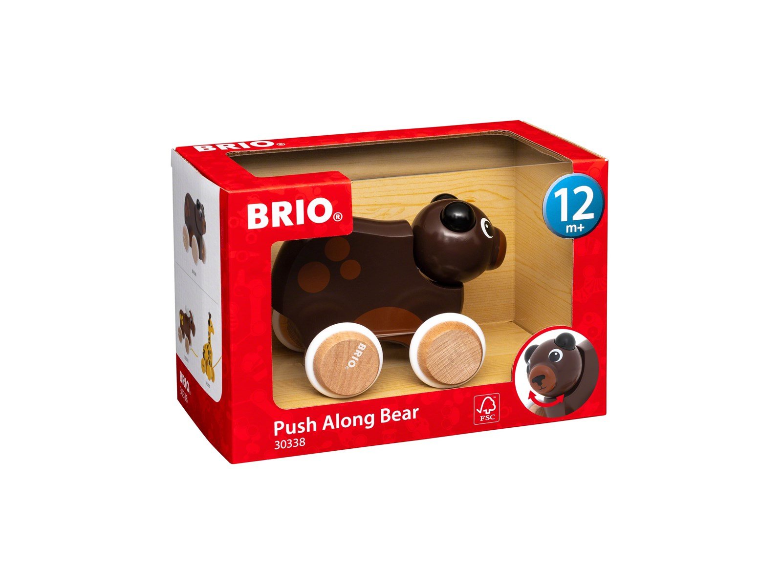 Brio Push Along Bear Brio Push Along Bear